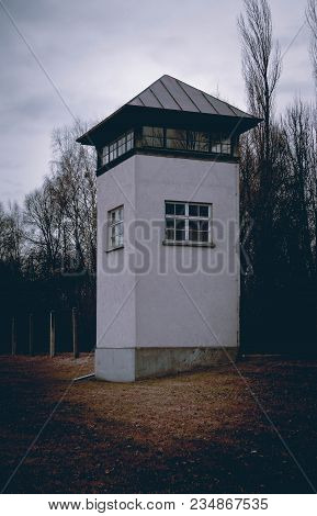 Germany, Dachau - April 10, 2017: Dachau Concentration Camp Memorial Site. The First Of The Nazi Con