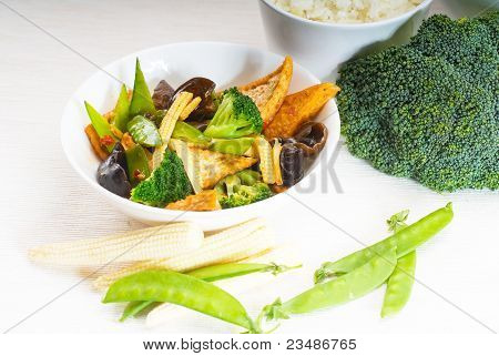 Verdure e tofu Beancurd