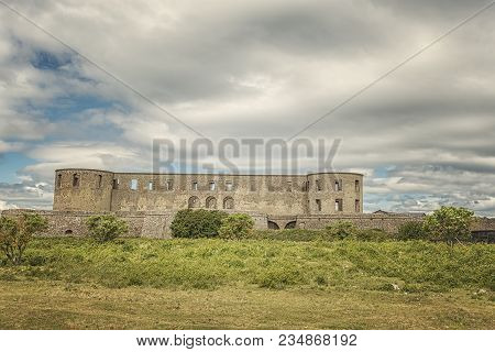 Borgholm Castle On Oland, Sweden, Is Today Only A Ruin Of The Fortress That Was First Built In The S