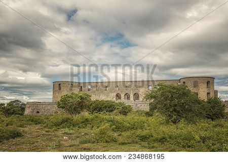 Borgholm Castle On Oland, Sweden, Is Today Only A Ruin Of The Fortress That Was First Built In The S