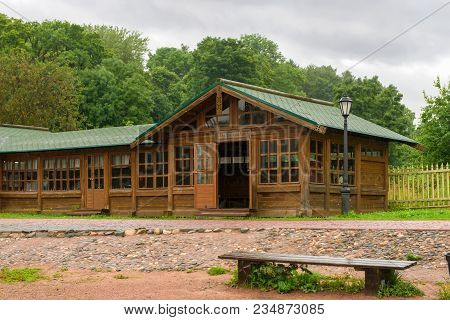 Russia, Island Valaam - August 18, 2017: Savior-transfiguration Valaam Stauropegial Monastery, Waiti
