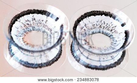 Gray Contact Lenses Very Close