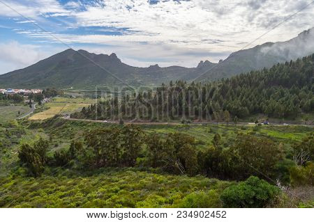 View Of The Valley Of Arriba In The Northwest Of The Island Of Tenerife, Spain
