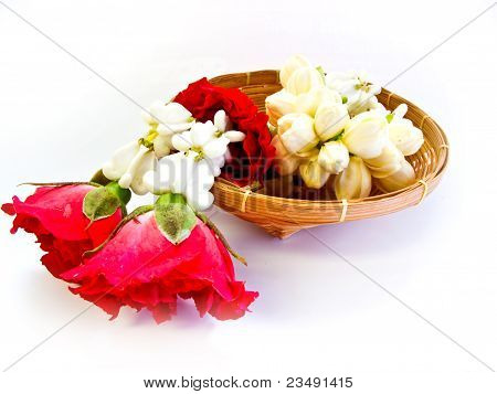 Thailandske blomster guirlander