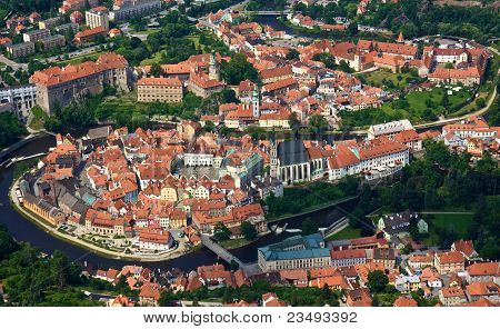 赤い屋根と欧州町