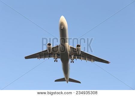 Istanbul, Turkey - January 07, 2018: Turkish Airlines Airbus A330-343x (cn 1150) Landing To Istanbul