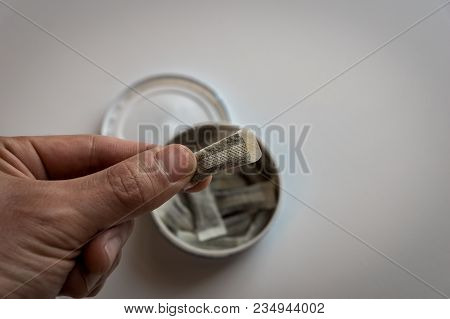 Snus - A Box Of Snus, A Moist Powder Tobacco Product Widely Consumed In Norway And Sweden And Among 