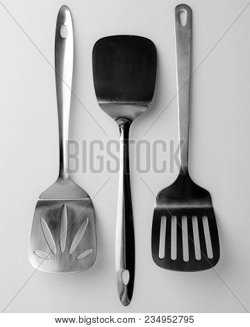 Kitchen Cooking Utensil Spatula Silver Utensils Used In Kitchen