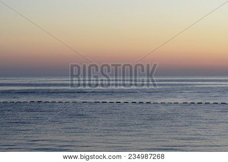 Beautiful View Of The Sea, Sunset Sunrise. Background