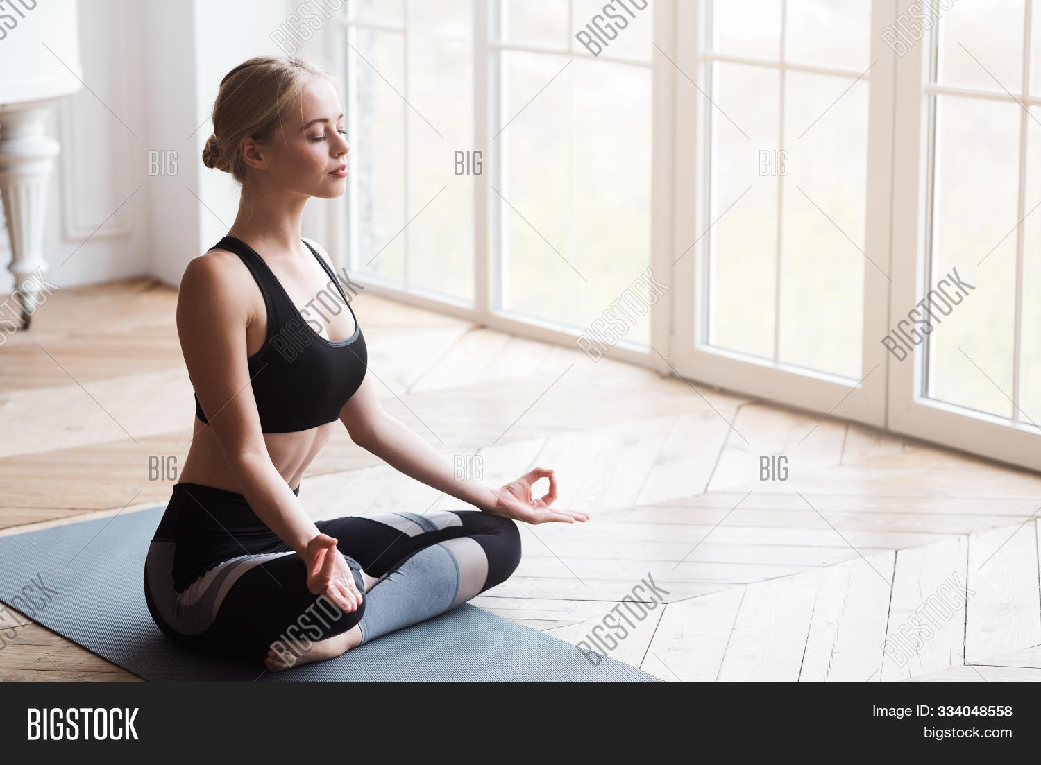Yoga Girl Closed Eyes Image & Photo (Free Trial) Bigstock