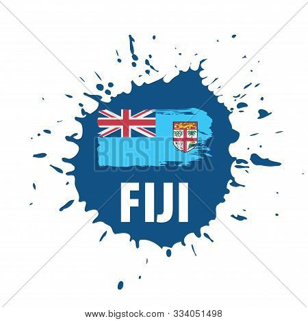 Fiji Flag, Vector Illustration On A White Background