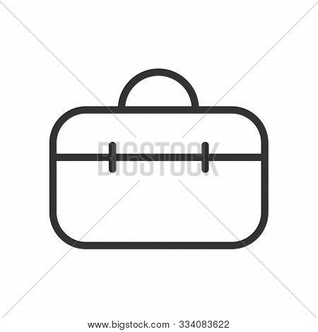 Tool Box Outline Ui Web Icon. Tool Box Vector Icon For Web, Mobile And User Interface Design Isolate