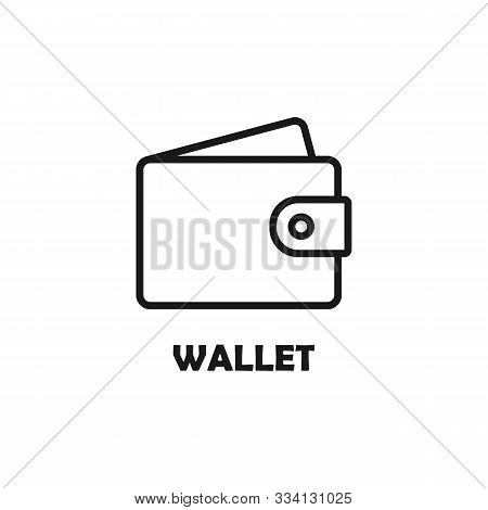 Wallet Icon. Simple Vector Illustration On White Background. Eps 10