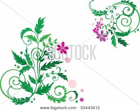 Dekorative flower baggrund