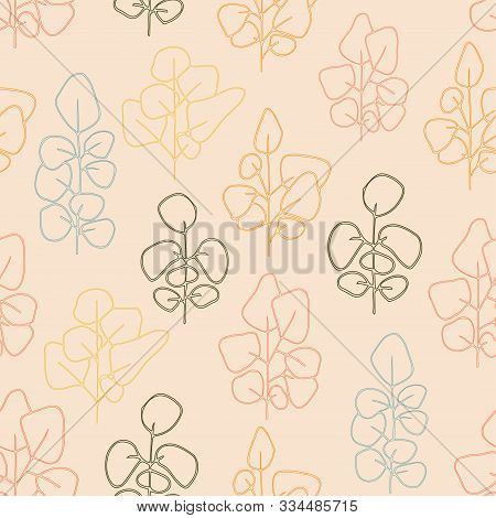 A Blender Print Of Colorful Trees Repeat Pattern Tile For Festivals And Celebration.