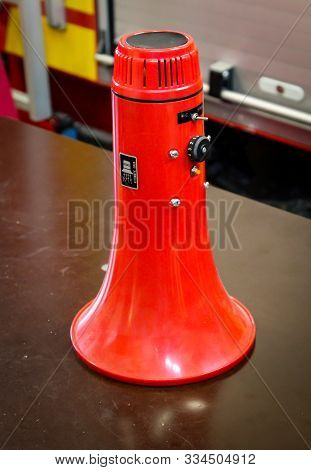 A Megaphone For Use In The Fire Department