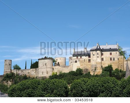 Pevnost královské Chinon, Francie.