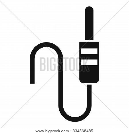Stereo Headphones Plug Icon. Simple Illustration Of Stereo Headphones Plug Vector Icon For Web Desig