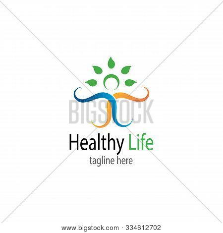 Human Character Logo Sign Illustration Vector Design