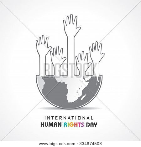 International Human Rights Day Stock Vector -10 December