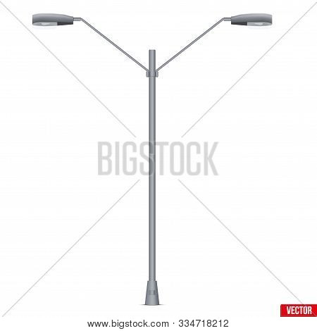 Street Light Lamp Post. Sample Urban Lamppost Model. Used Light Bulbs And Leds. Urban Equipment Lant