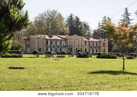 Zugdidi, Georgia, October 10, 2019 : The Museum Is Located In The Dadiani Palace - The Residence Of 