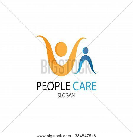 Human Character Logo Sign Illustration Vector Design