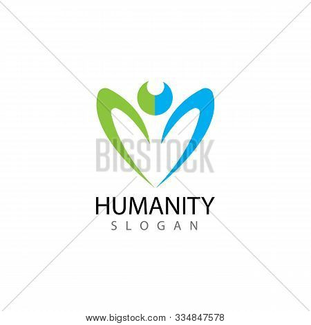 Human Character Logo Sign Illustration Vector Design