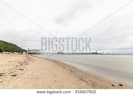 Famous Sellin Seebruecke, Sellin Pier, A Cloudy Day Of Summer