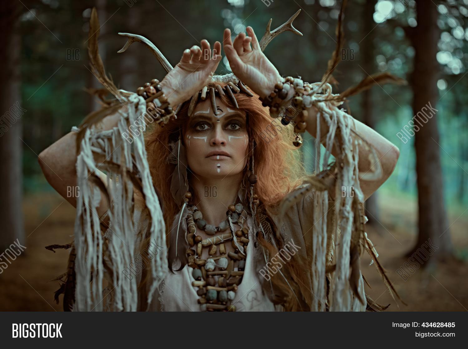 Ancient Shaman Woman Image & Photo (Free Trial) | Bigstock