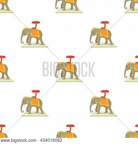Elephant Pattern Seamless Background Texture Repeat Wallpaper Geometric Vector