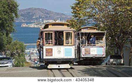 San Francisco-usa, November 2Nd, 2012: The Cable Car Tram. The San Francisco Cable Car System