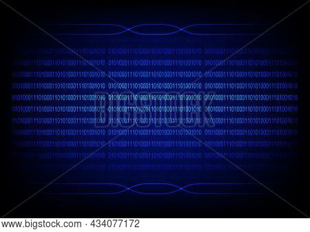 Graphics Design Concept Binary Code Assigns 0 1 From Binary Number System Technology Circuit Vector 