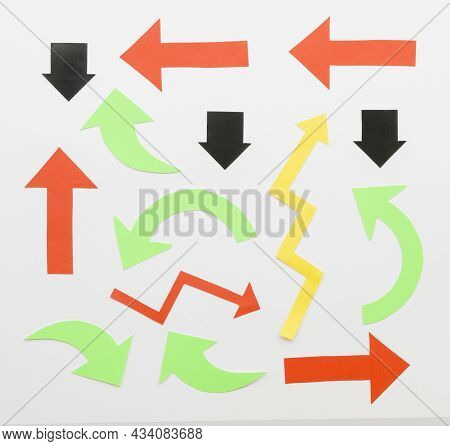 Assortment Different Arrows. High Quality Beautiful Photo Concept