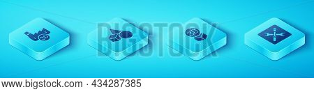 Set Isometric Printing House Industry, Basic Geometric Shapes, 3d Printer Setting And Isometric Cube