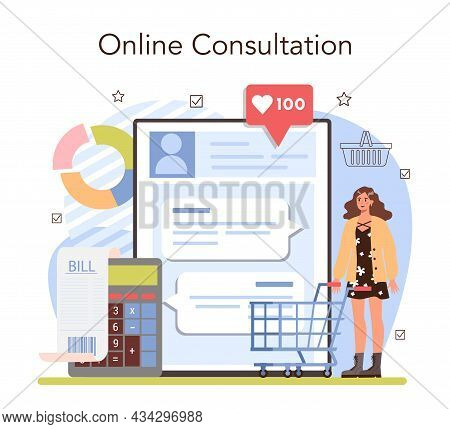 Commercial Activities Online Service Or Platform. Entrepreneur Stocktaking
