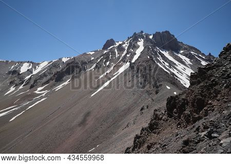 Peak Of Mount Erciyes In Kayseri City, Turkey