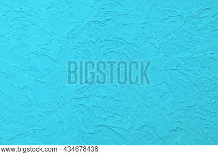 Luxury Background With Imitation Of Sea Wave. Handmade. Copy Space