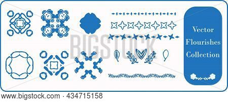 Scandia Style Small Star Motif Flourish Vector Collection. Minimal Hand Drawn Icon Set With Borders,