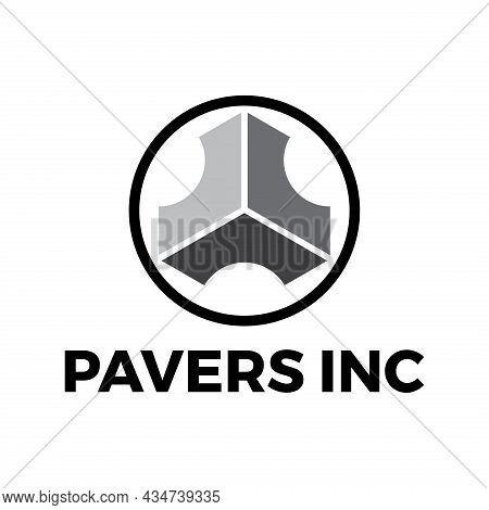 Modern Paving Block Logo Vector Template Eps