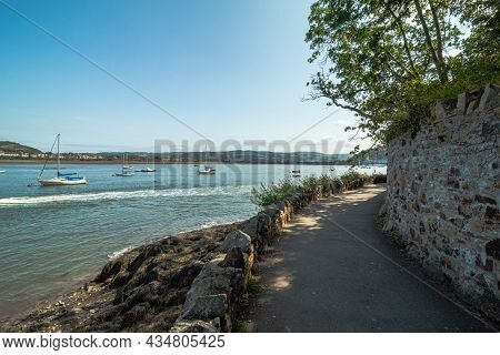 Conwy In Wales ,walking To The Morfa Beach Summer 2021