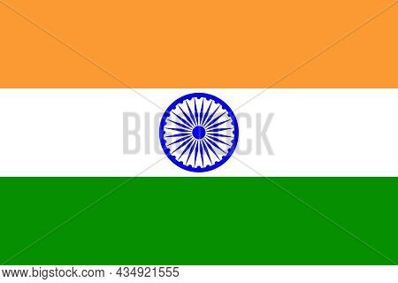 The National Flag Of India A Country In South Asia