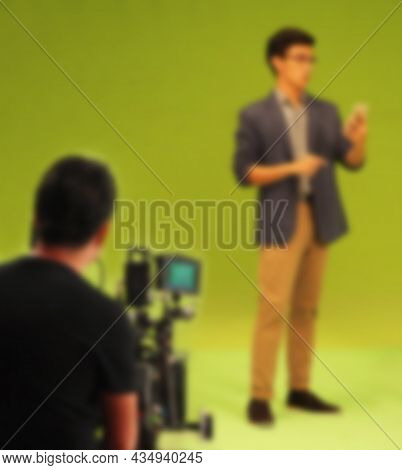 Blurry Images Of Making Tv Commercial Movie Video