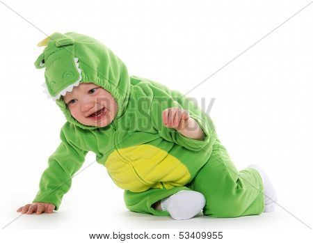 Baby Boy In Dragon Costume