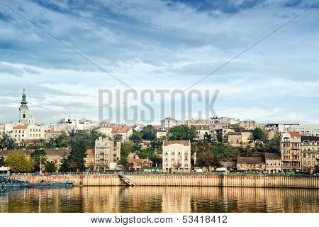 Belgrade City Over The Sava River