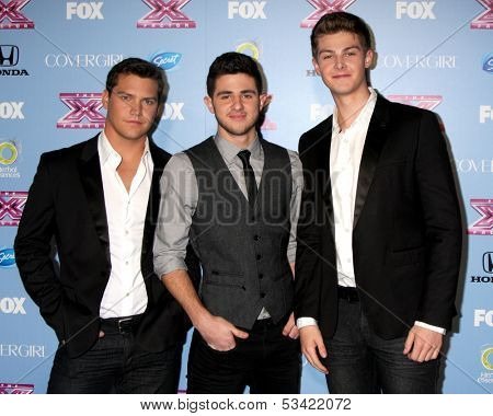 LOS ANGELES - NOV 4:  Restless Road - Andrew Scholz, Colton Pack, Zach Beeken at the 2013 