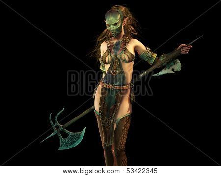 Slayer Woman 3D Computer Graphics