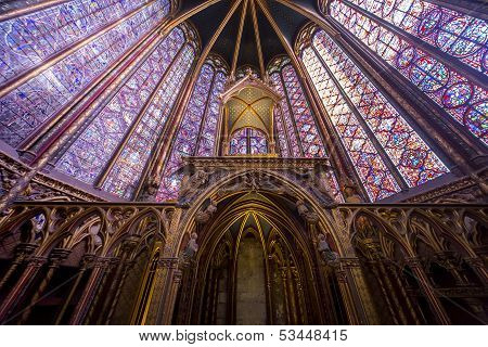 Sainte Chapelle, ile de la cite, Paris, France