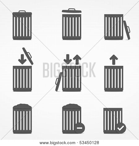 Trash Can Icons