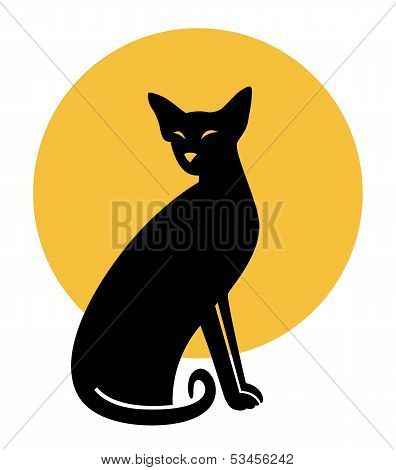 Cat. vector illustration.